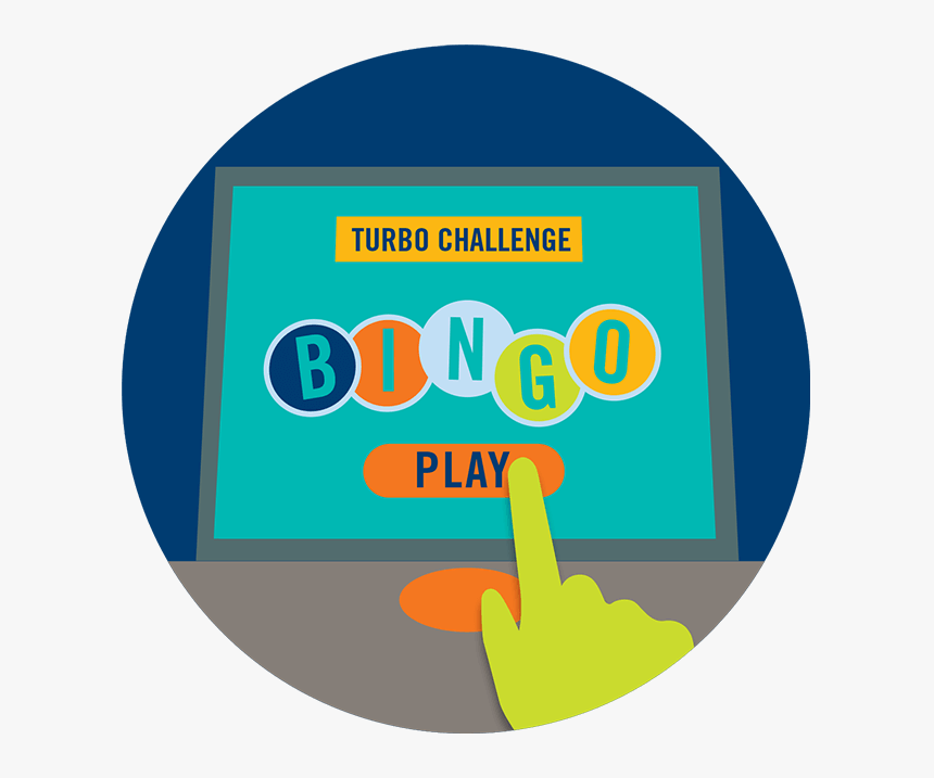 A Finger Touches The Play Button On The Turbochallenge - Circle, HD Png Download