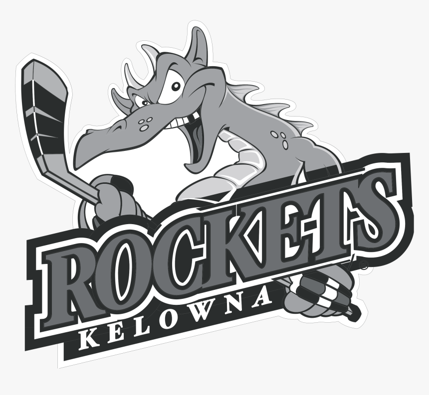 Kelowna Rockets Black And White Logo, HD Png Download