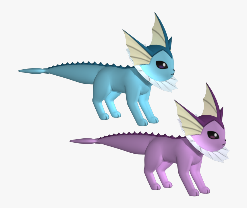 Download Zip Archive - Pokemon Vaporeon 3d Model, HD Png Download
