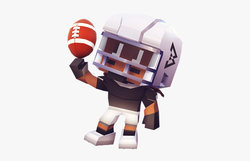 Marshawn Lynch Blocky Football Messages Sticker-5 - Blocky Football Helmet, HD Png Download