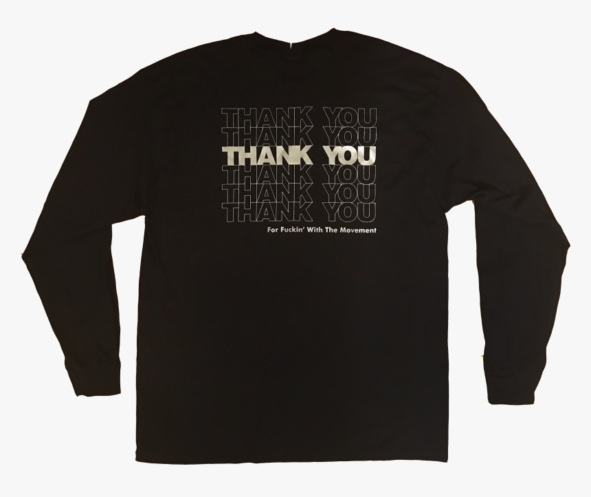 Image Of Thank You Long Sleeve Tee, HD Png Download