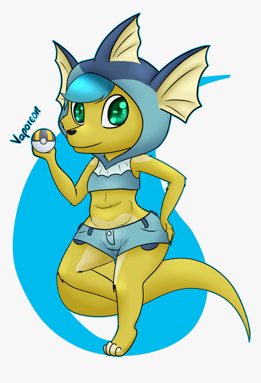[c] Ethan The Vaporeon - Cartoon, HD Png Download