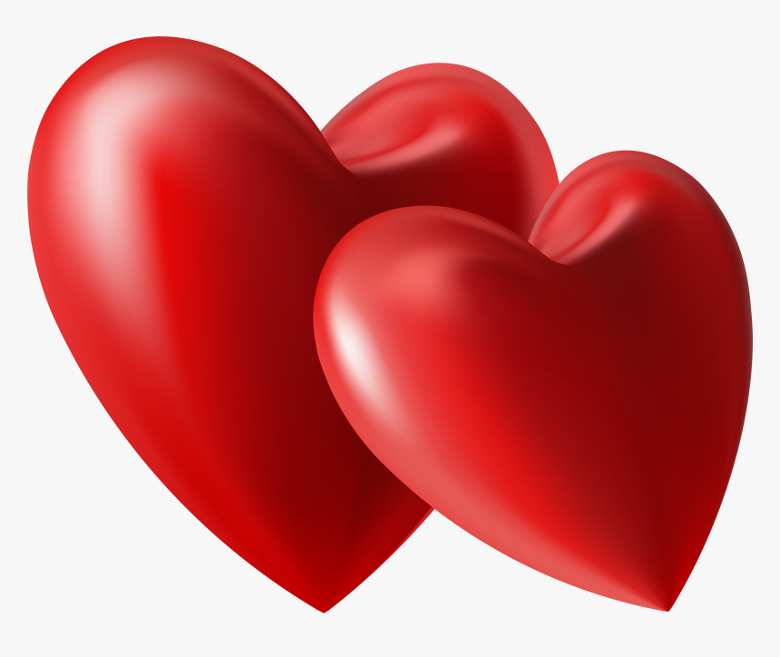 2 Hearts Png, Transparent Png