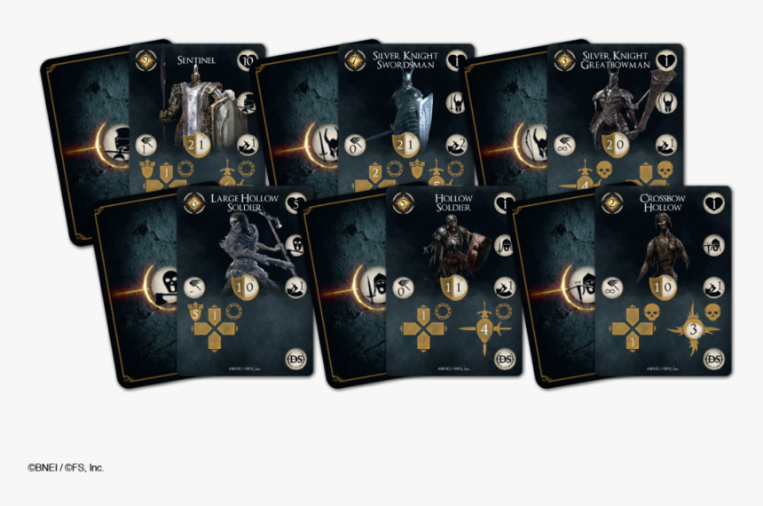 A Fearsome Array Of Enemies Stand Before You, Each - Dark Souls Board Game Cards, HD Png Download