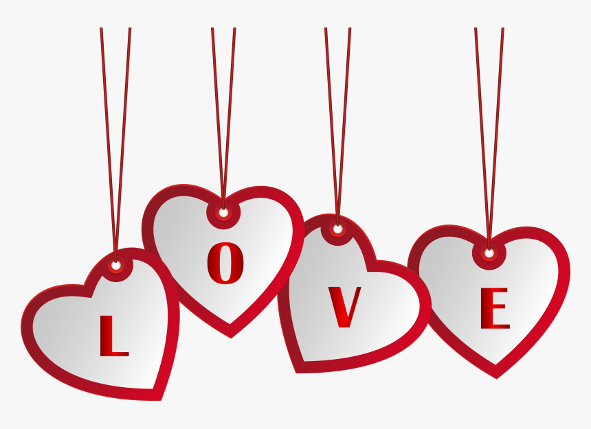 Hanging Love Hearts Png Image Happy Birthday Love Png