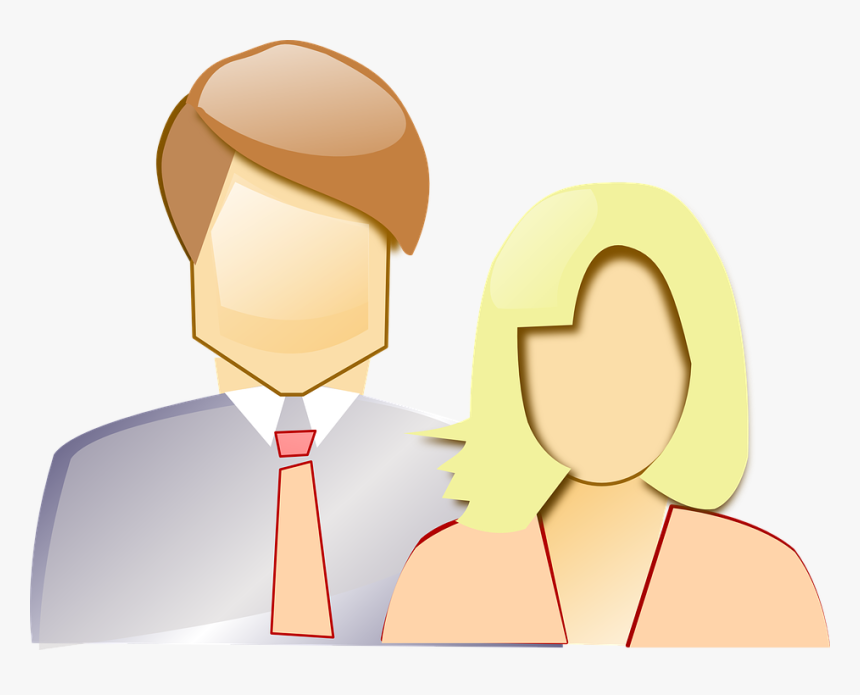 Couple, Two, Parents, Man, Woman, Business, Persons - Couple With Blank Faces, HD Png Download