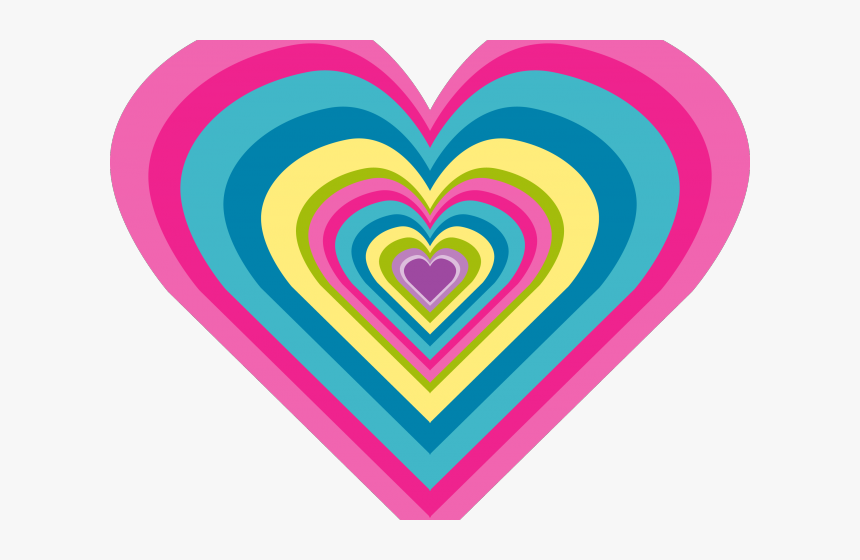 Gems Clipart Rainbow Heart Clip Art - Moving Rainbow Love Heart, HD Png Download