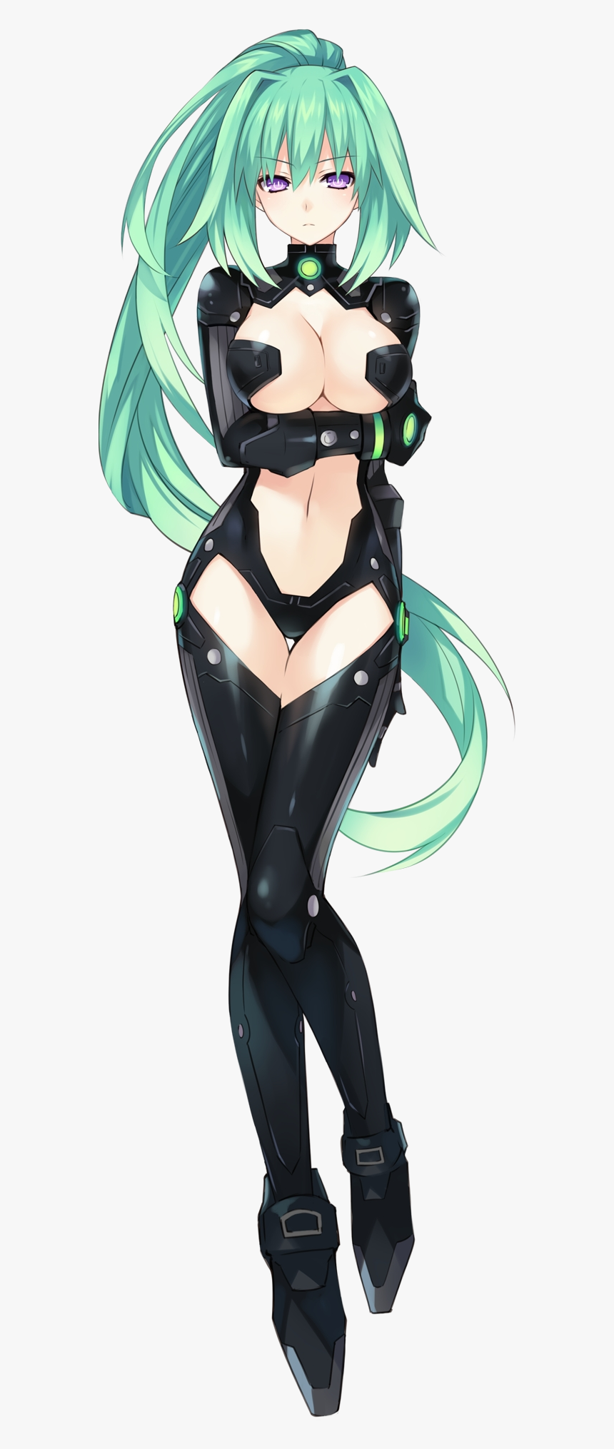 Hyperdimension Neptunia Green Heart, HD Png Download