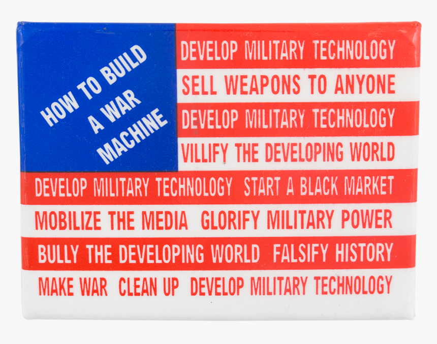How To Build A War Machine Cause Button Museum - Cobalt Blue, HD Png Download