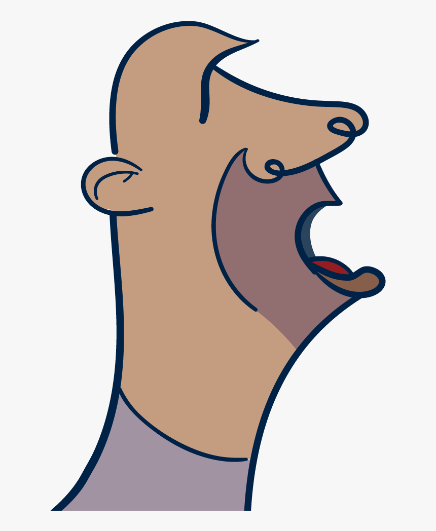 Man With Mouth Open Png - Open Mouth Png Male, Transparent Png