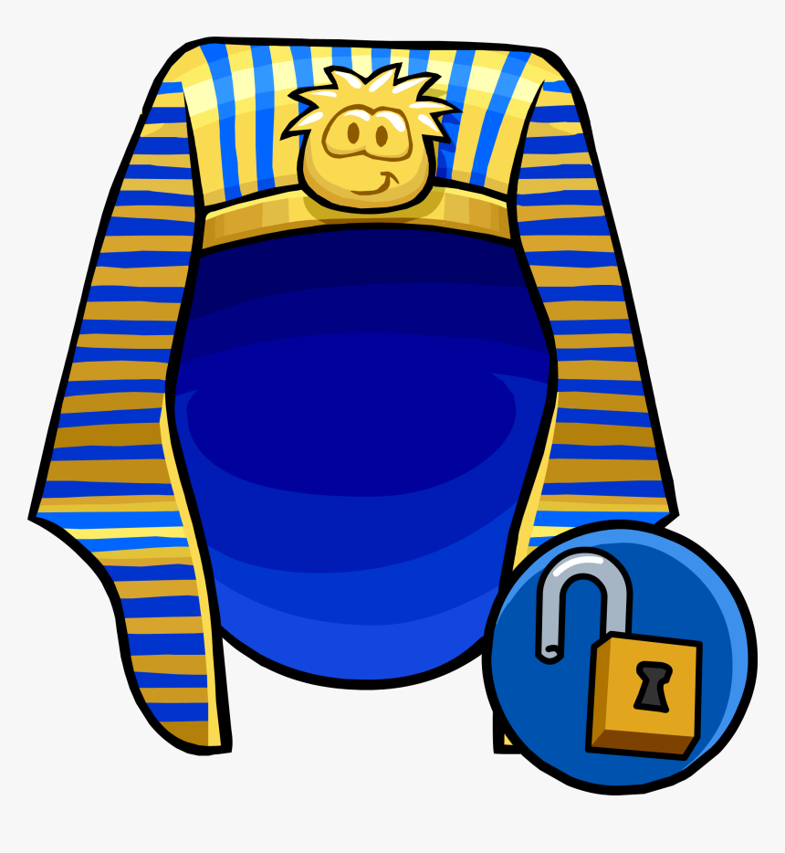 Pharaoh Headdress Unlockable Icon - Pharaoh Hat Club Penguin Transparent, HD Png Download