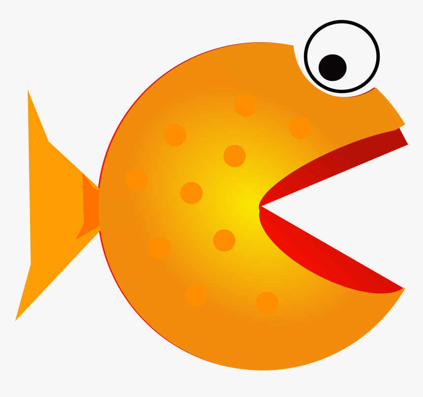 Fish With Mouth Open Clipart - Cartoon Fish With Mouth Open, HD Png Download