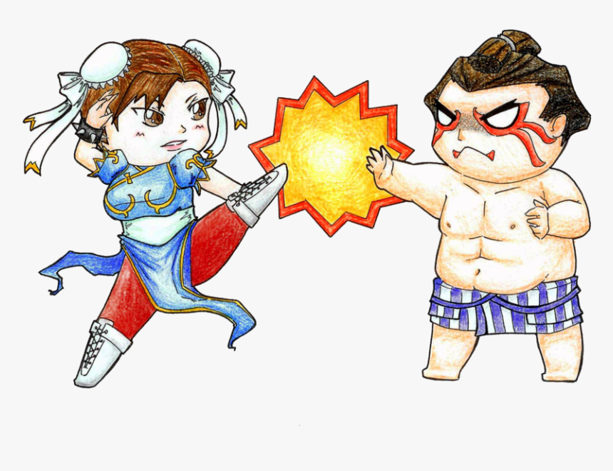 Chun Li And E Honda By Flying Bagel - Street Fighter Ve Honda Vs E Honda, HD Png Download