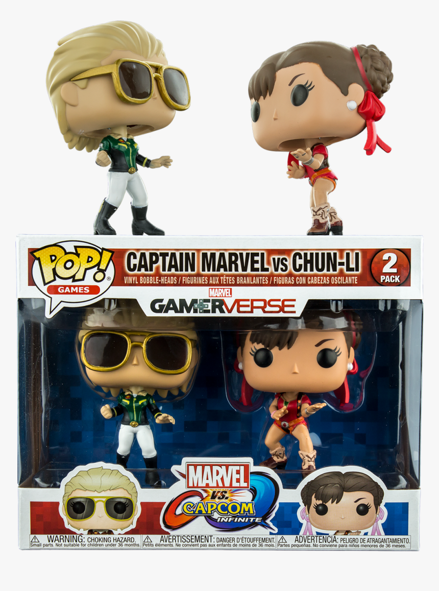 Marvel Vs - Capcom - Infinite - Captain Marvel Vs Chun - Captain Marvel Vs Chun Li Pop, HD Png Download