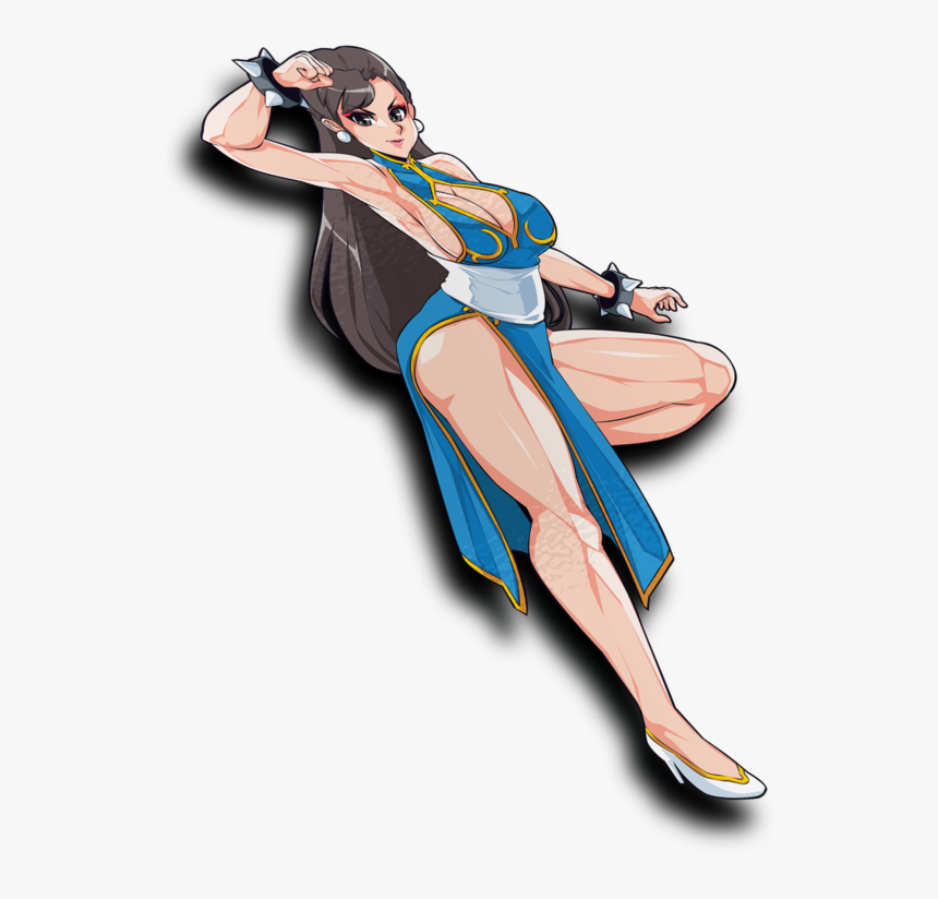 Chun-li Waifu Sticker - Illustration, HD Png Download