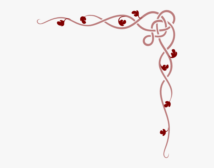 Rose And Vine Border - Irish Clip Art Free, HD Png Download