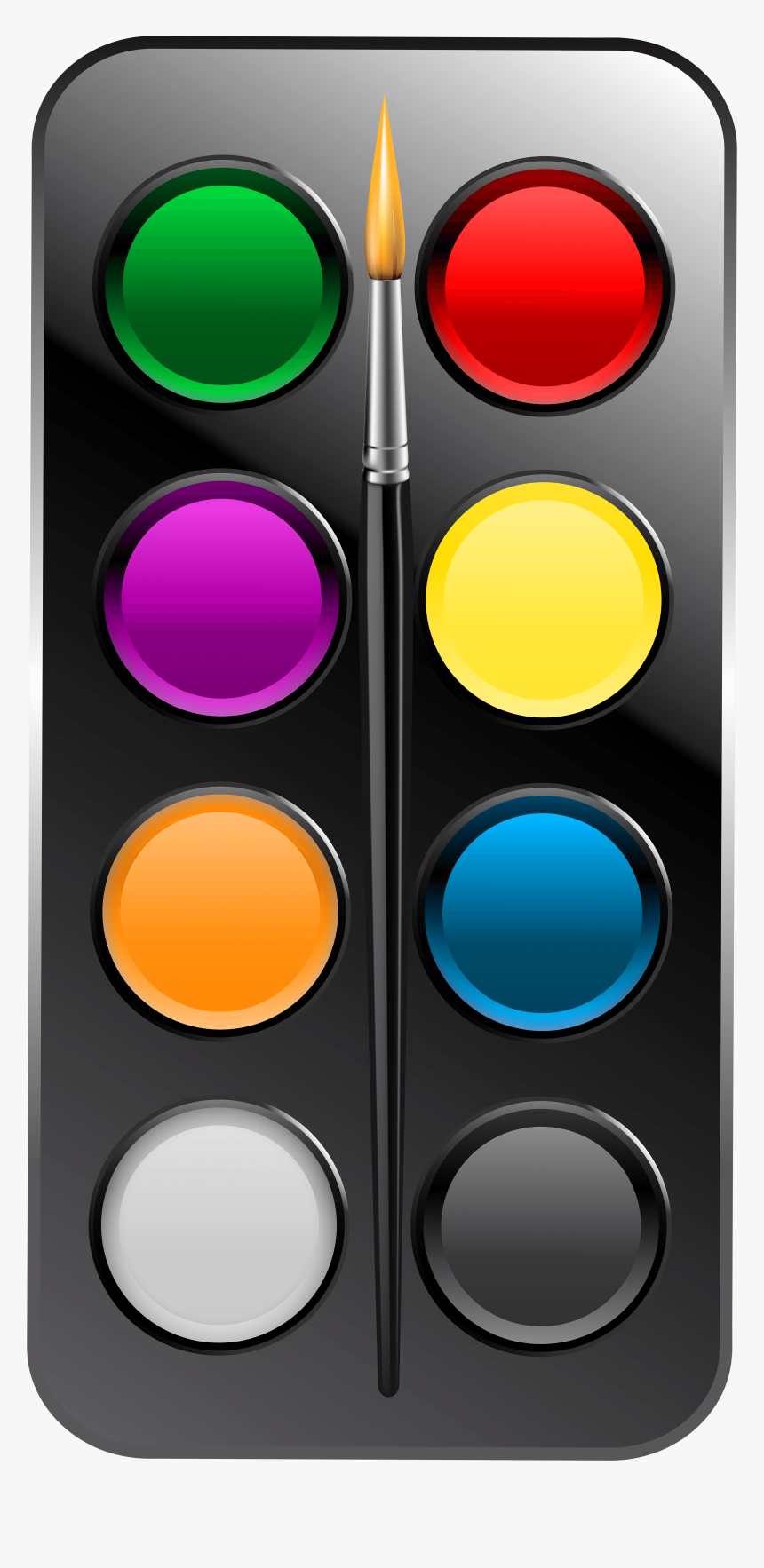 Watercolor Paint Set Transparent Png Clip Art Image - Watercolor