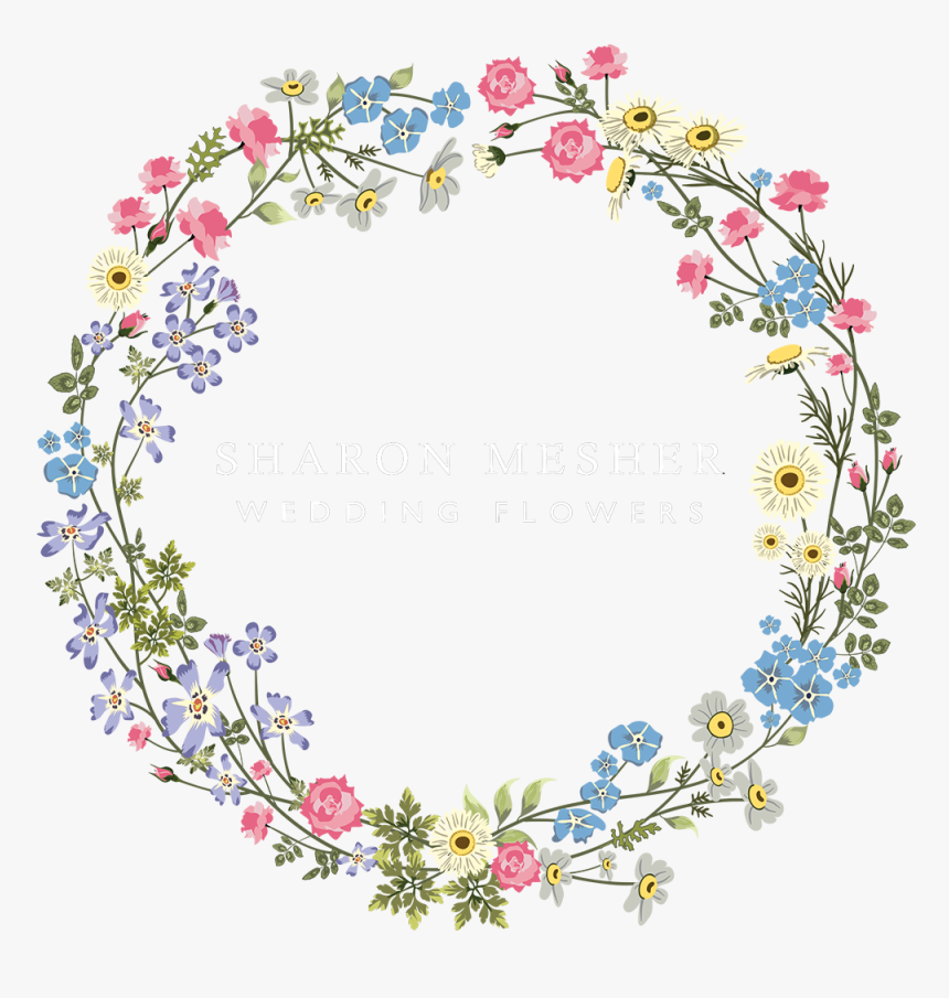 Logo White Png Yazi - Flower Logo Design For Wedding, Transparent Png