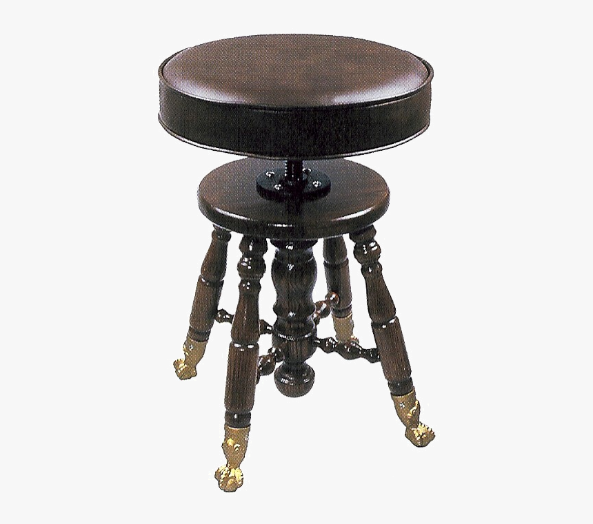 Jansen Claw Foot Upholstered - Adjustable Piano Bench, HD Png Download