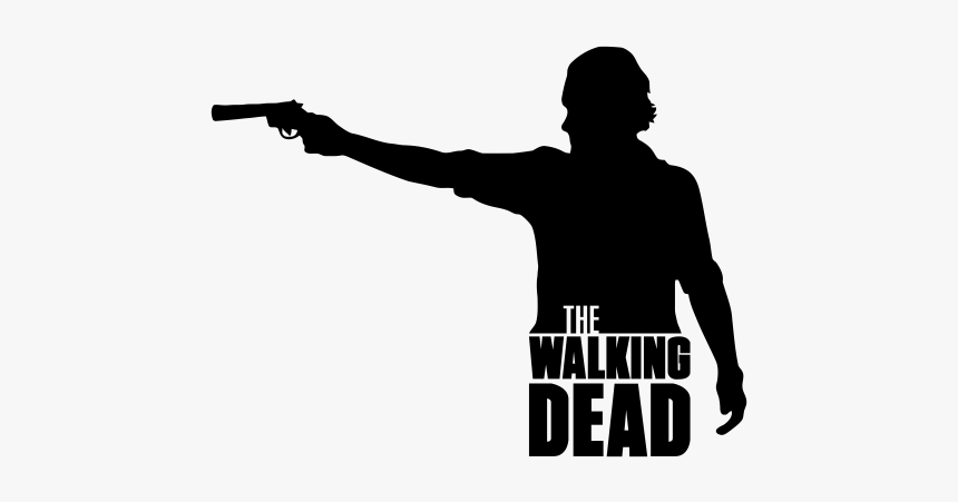 Rick Grimes Daryl Dixon Michonne Carl Grimes Clip Art - Rick Grimes Silhouette, HD Png Download