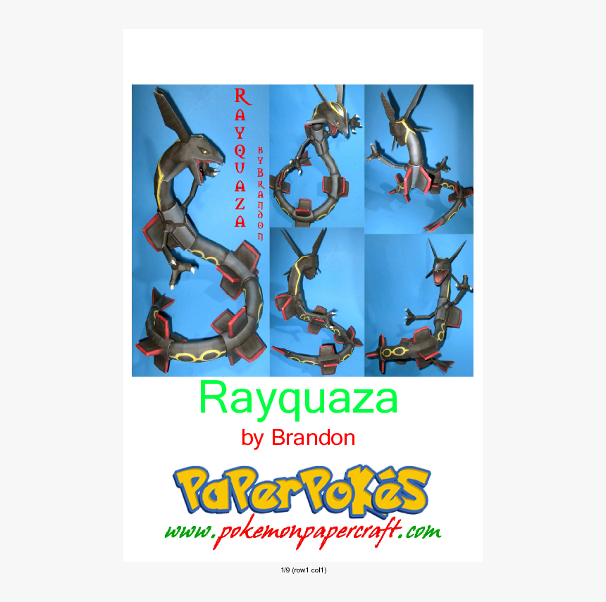 Papercraft Pokemon, HD Png Download