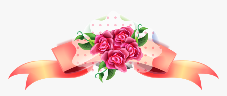 Cartoon Hand Painted Rose Bow, HD Png Download