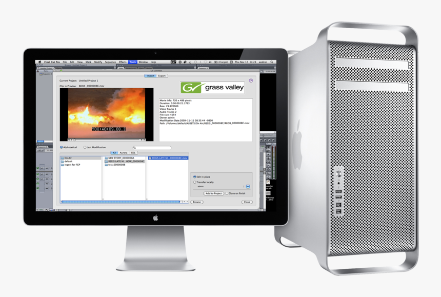 Transparent Final Cut Pro Png - Apple Mac Pro, Png Download
