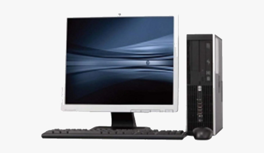 Hp Full Desktop Set - Hp Elite 8000 Monitor, HD Png Download