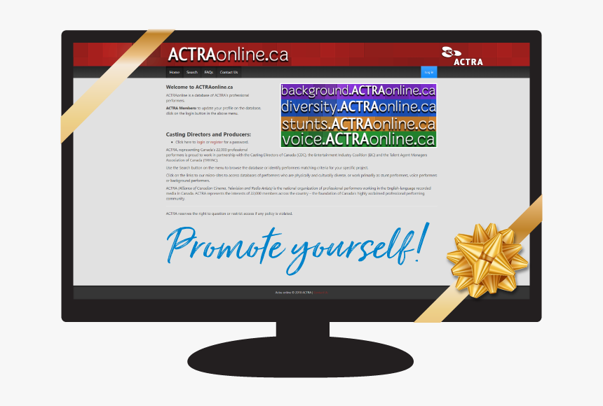 Transparent Old Monitor Png - Actra, Png Download