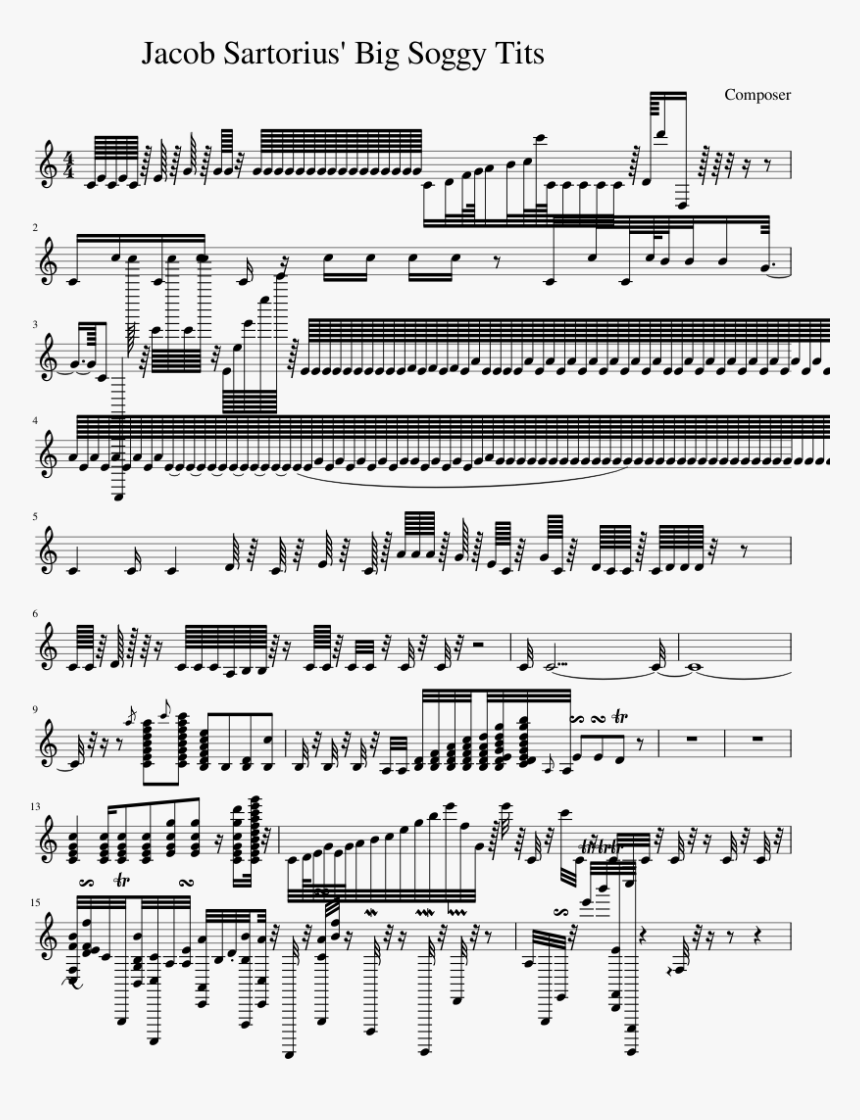 Jacob Sartorius Piano Sheet Music, HD Png Download