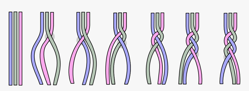Braiding A-technique - Braided File Technique, HD Png Download
