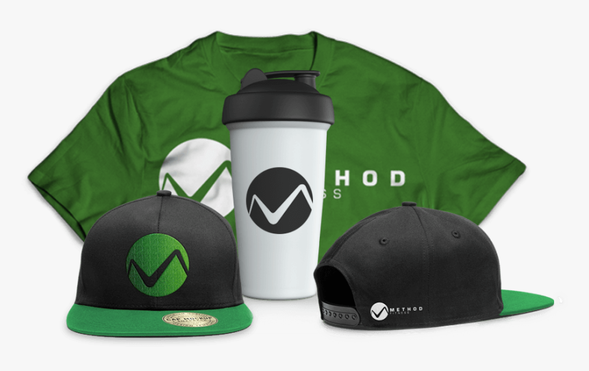 Green Swag Pack With Shirt, Front View Of Hat With - Baseball Cap, HD Png Download