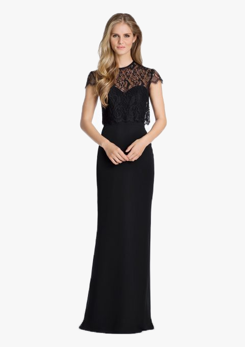 Hayley Paige Occasions - Vestido Para Festa Preto, HD Png Download