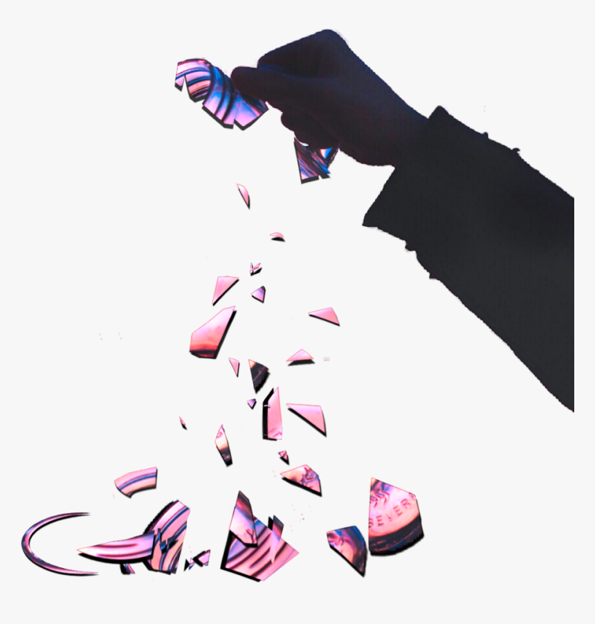 #brokenglass #shatter #hlass #pieces #myedit #madewithpicsart - Sandal, HD Png Download