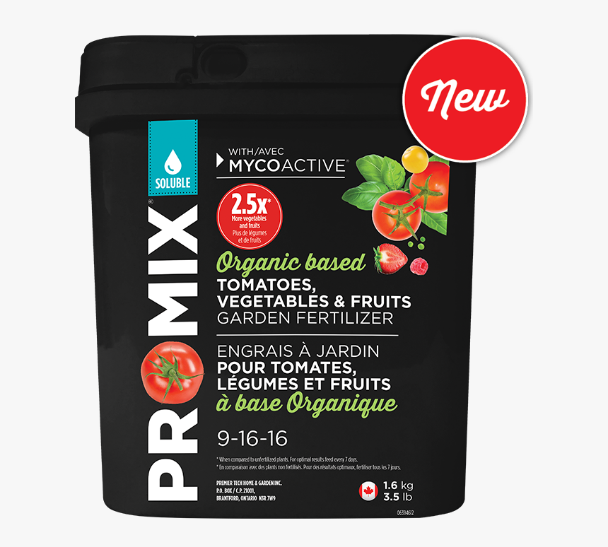 Pro Mix Tomato Vegetable & Fruit 9 16 - Pro Mix Organic Fertilizer, HD Png Download