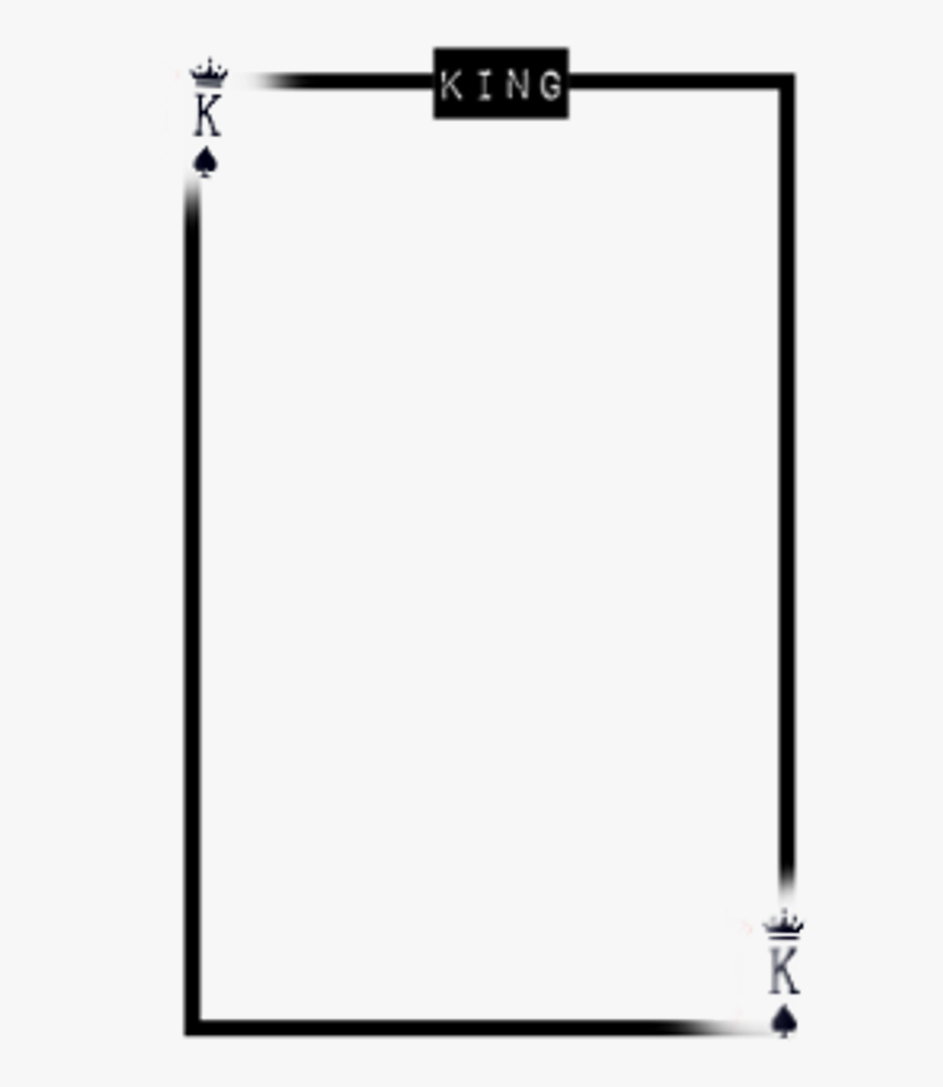#sticker #frame #king #crown #black #interesting #cool - Parallel, HD Png Download