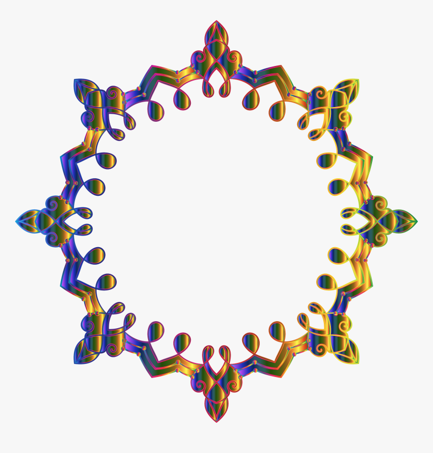 Chromatic Geometric Frame No Background Clip Arts - Cam Sensor Pull Down Resistor, HD Png Download