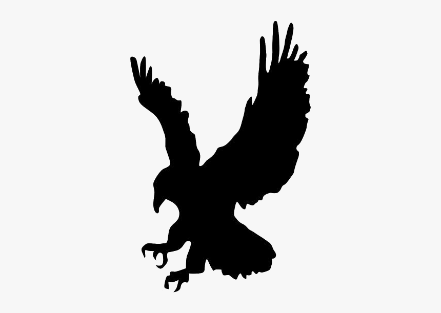 Flying Harpy Eagle Png Image - Silhouette Eagle Clipart, Transparent Png