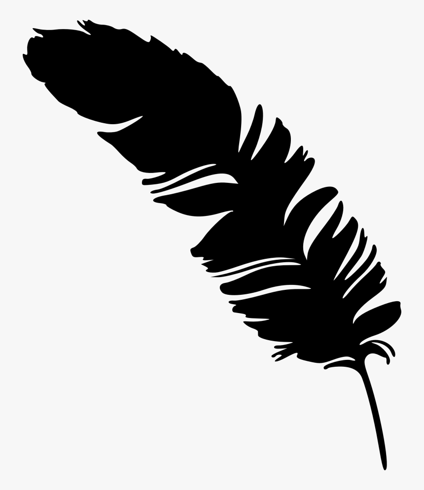 Eagle Feather Vector - Feather Silhouette Png, Transparent Png