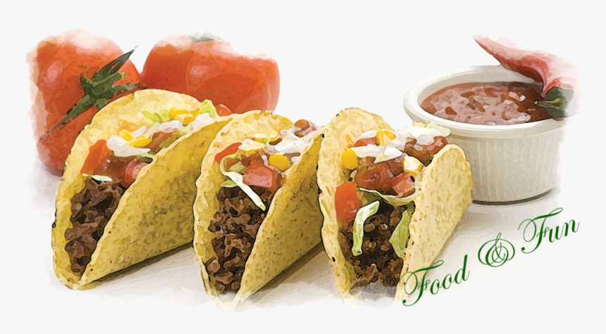 Mexican Food , Png Download - Actual Taco Bell Tacos, Transparent Png