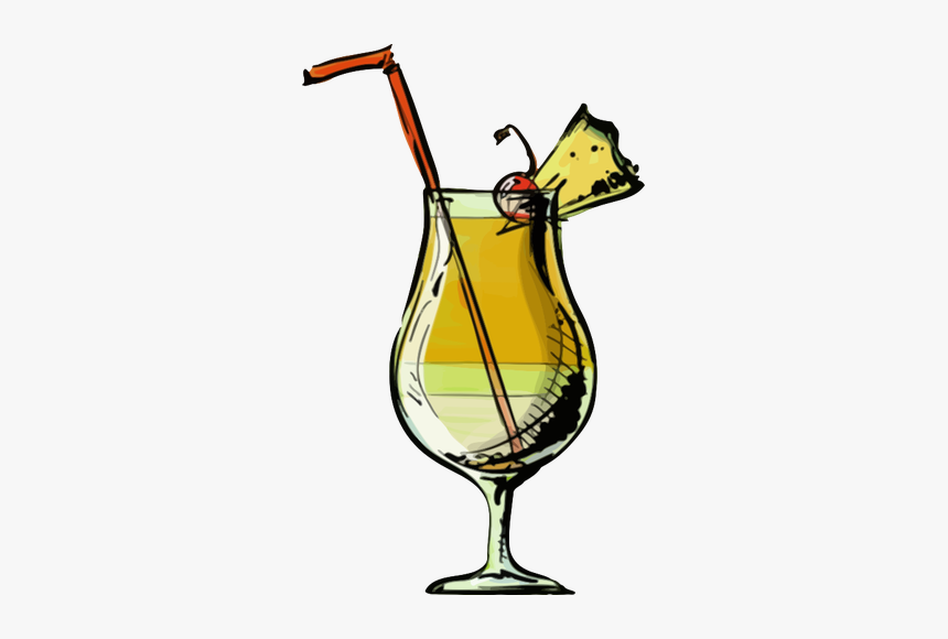 Pina Colada Cocktail - Pina Colada Cocktail Art, HD Png Download