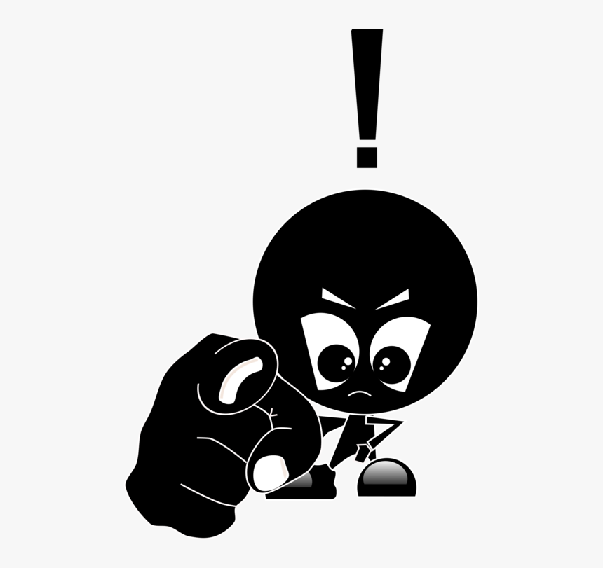 Silhouette,monochrome Photography,small To Medium Sized - Angry Cartoon Images Download, HD Png Download
