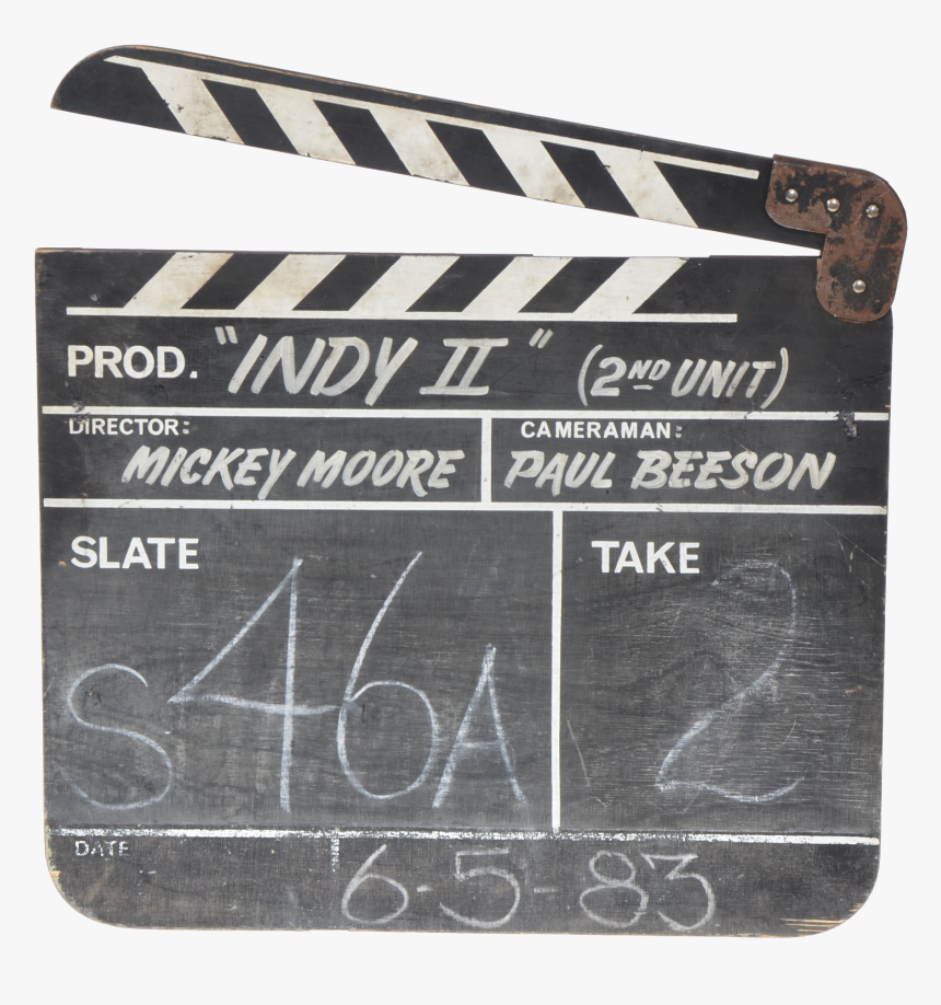 Indiana Jones Clapboard, HD Png Download