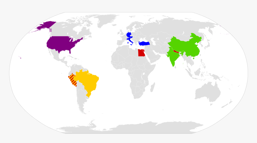 Map Of Countries That Put A Man, HD Png Download