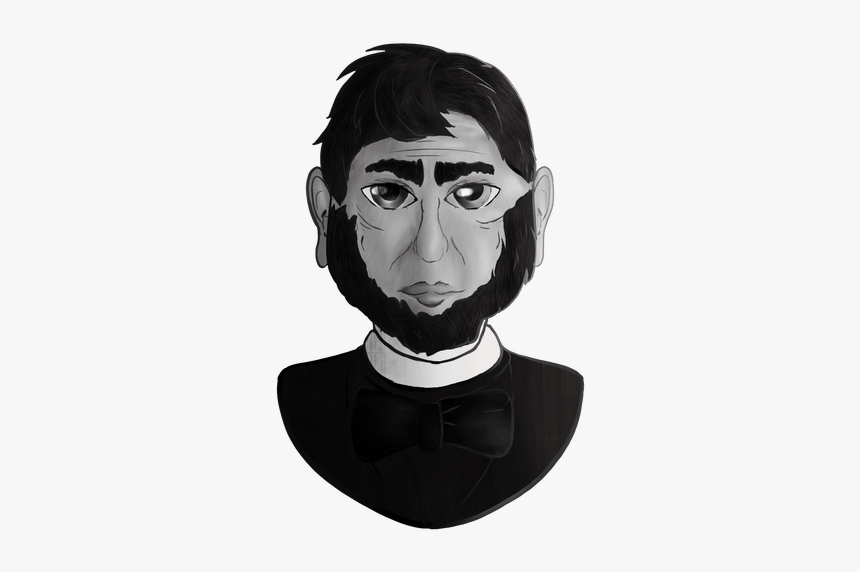 Gray Scale Abraham Lincoln - Illustration, HD Png Download