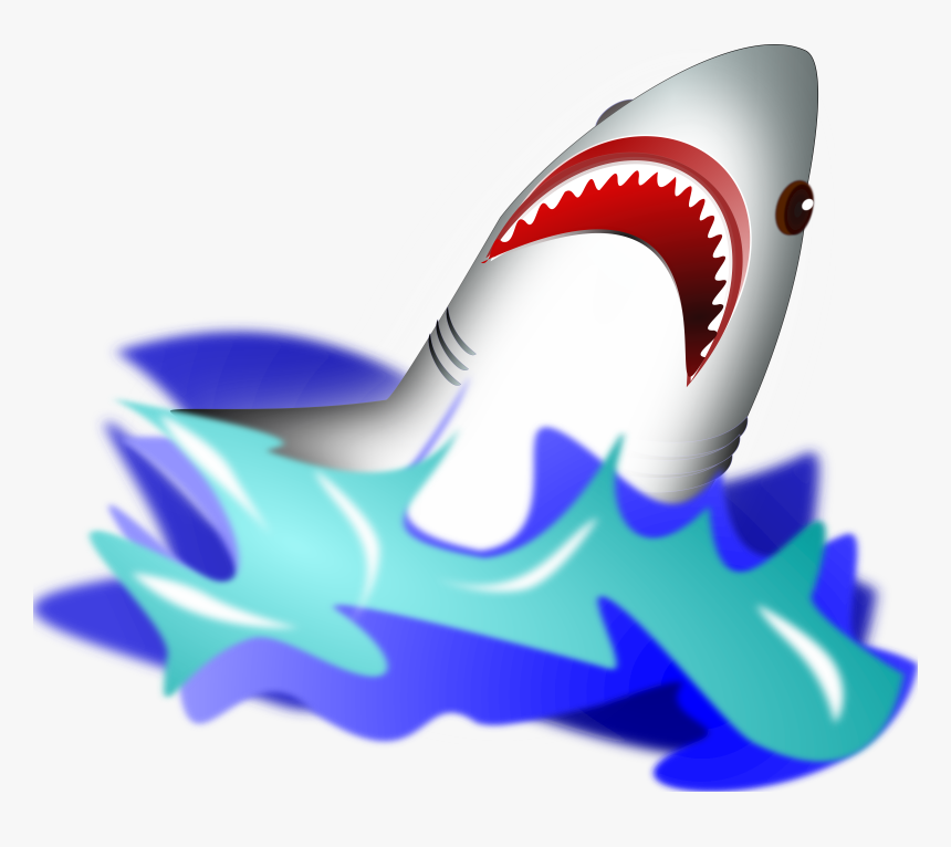 Shark Clip Arts - Shark In Water Clipart, HD Png Download