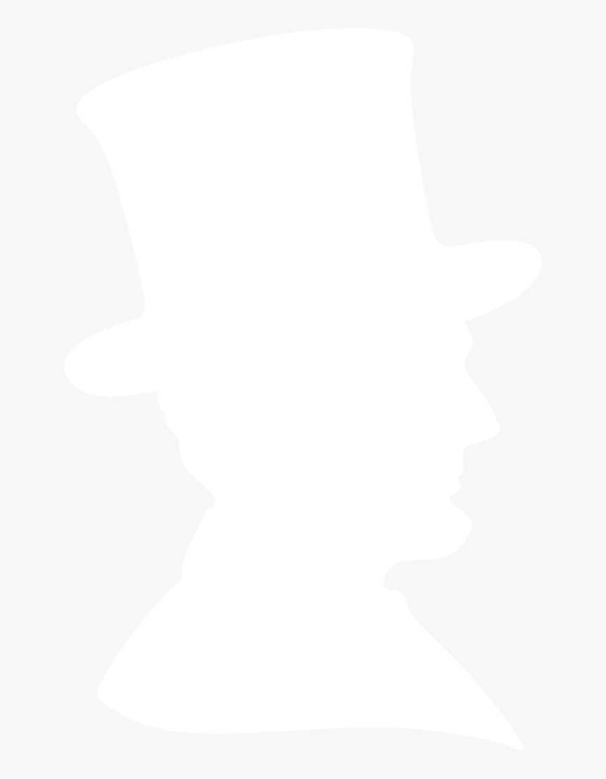 Abraham Lincoln Silhouette By Paperlightbox - Abraham Lincoln Silhouette With Hat, HD Png Download