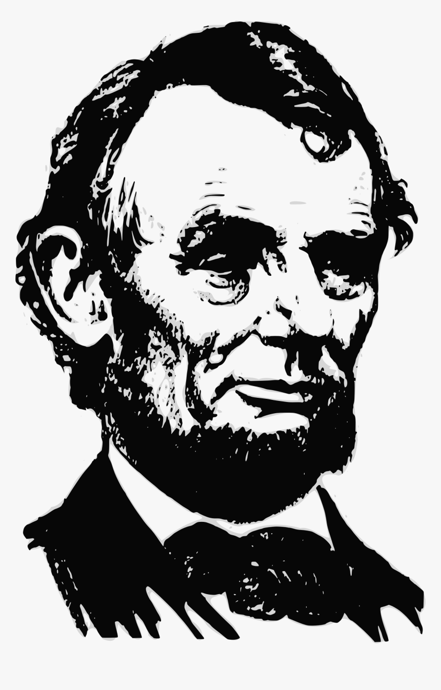 Head,stencil,art - Abraham Lincoln Quotes In English, HD Png Download