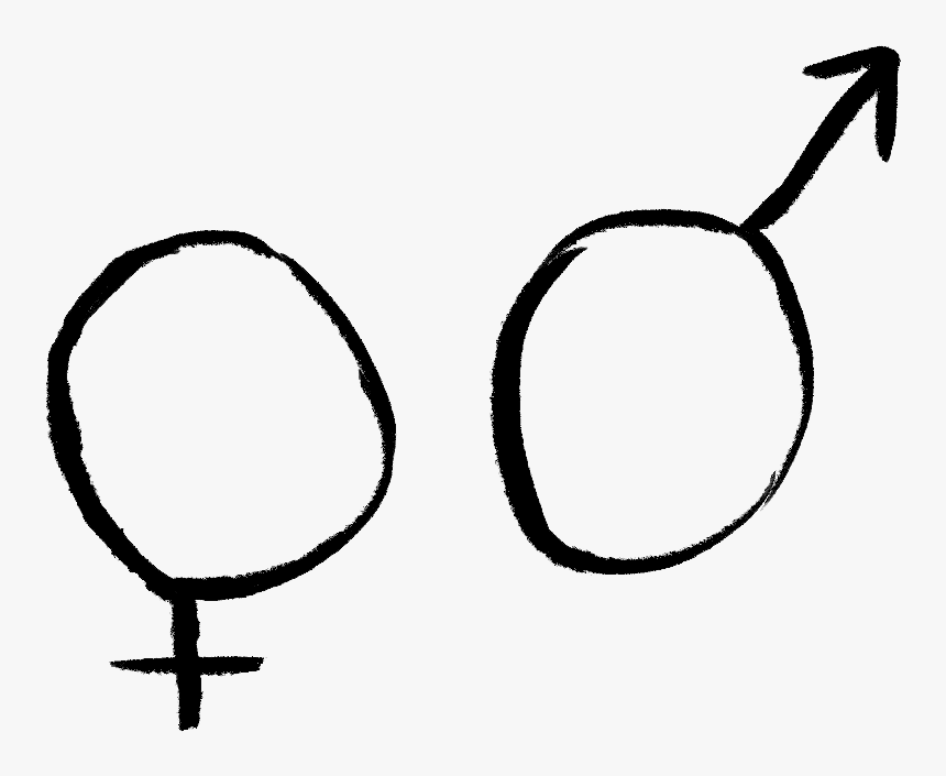 Male Female Line Art-, HD Png Download