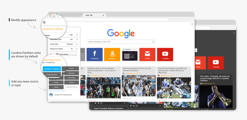 Carolina Panthers News Newstab - Google, HD Png Download